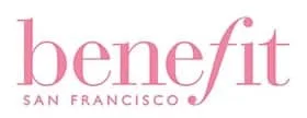 a pink and white logo