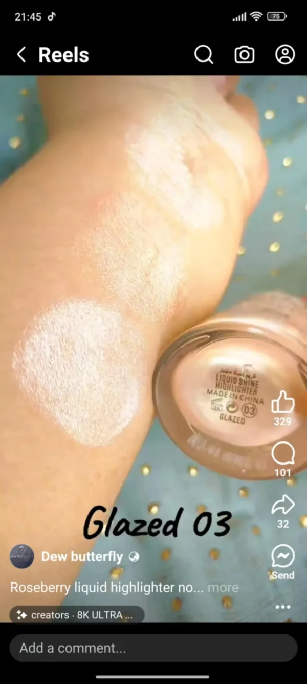 Roseberry Li𝗾𝘂𝗶𝗱 Shine Highlighter - Image 4
